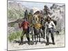 Prospectors Looking for New Diggings during the Gold Rush, c.1850-null-Mounted Giclee Print