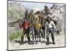 Prospectors Looking for New Diggings during the Gold Rush, c.1850-null-Mounted Giclee Print
