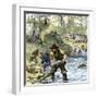 Prospectors Panning for Gold in the California Gold Rush-null-Framed Giclee Print