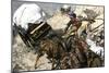 Prospectors Traveling a Rough Road to the Gold Regions of California-null-Mounted Giclee Print