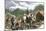 Prospectors Working the Gregory Gold Diggings in the Colorado Rockies, May 1859-null-Mounted Giclee Print