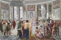 Floralia (Festival Dedicated to the Goddess Flora, Rome)-Prosper Piatti-Mounted Giclee Print