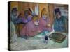 Prostitutes Around a Dinner Table, 1893-Henri de Toulouse-Lautrec-Stretched Canvas