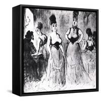 Prostitutes, circa 1850-Constantin Guys-Framed Stretched Canvas