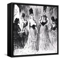 Prostitutes, circa 1850-Constantin Guys-Framed Stretched Canvas