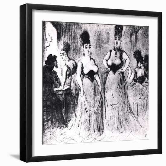 Prostitutes, circa 1850-Constantin Guys-Framed Giclee Print