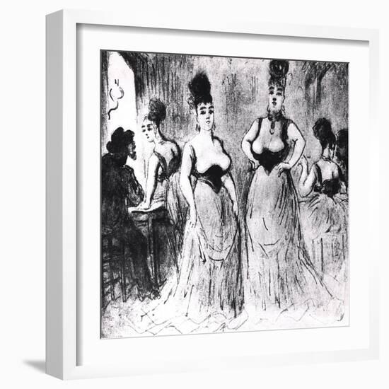 Prostitutes, circa 1850-Constantin Guys-Framed Giclee Print