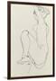 Prostrate Female Nude, 1913-Egon Schiele-Framed Giclee Print