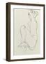 Prostrate Female Nude, 1913-Egon Schiele-Framed Giclee Print