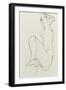 Prostrate Female Nude, 1913-Egon Schiele-Framed Giclee Print