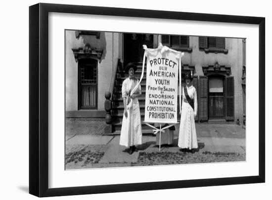 Protect American Youth From The Ravages Of Alcohol-null-Framed Art Print