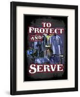Protect and Serve-Jim Baldwin-Framed Art Print