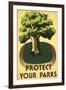 Protect Your Parks, Stately Tree-null-Framed Art Print