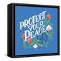 Protect Your Peace I Bright-Gia Graham-Framed Stretched Canvas