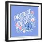 Protect Your Peace I-Gia Graham-Framed Art Print