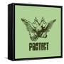 Protect-null-Framed Stretched Canvas