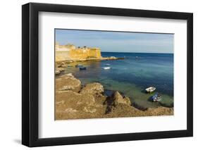 Protected Cove and City Walls Seen from Via Mura Di Tramontana Ovest-Rob Francis-Framed Premium Photographic Print