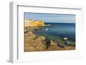 Protected Cove and City Walls Seen from Via Mura Di Tramontana Ovest-Rob Francis-Framed Photographic Print