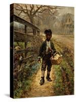 Protecting the Groceries-Edward Lamson Henry-Stretched Canvas