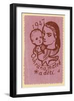 Protection of Mothers and Children, 1947-null-Framed Giclee Print