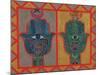 Protective Hands, 1992-Laila Shawa-Mounted Giclee Print