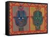 Protective Hands, 1992-Laila Shawa-Framed Stretched Canvas