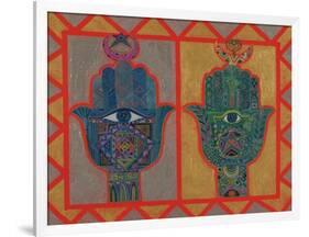 Protective Hands, 1992-Laila Shawa-Framed Giclee Print