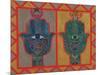 Protective Hands, 1992-Laila Shawa-Mounted Giclee Print