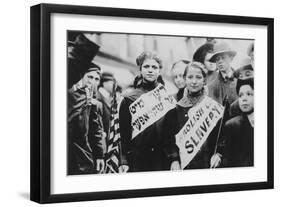 Protest Against Child Labor in Labor Parade Photograph - New York, NY-Lantern Press-Framed Art Print