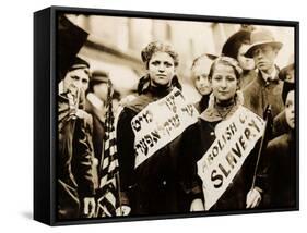 Protest against Child Labor, New York, 1909-null-Framed Stretched Canvas