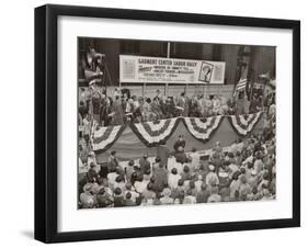 Protest Against the Murder of African American Teenager, Emmett Till. Oct. 11, 1955-null-Framed Photo