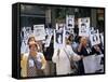 Protest by Mothers of the Missing (Desaparasidos), Chile, South America-Aaron McCoy-Framed Stretched Canvas