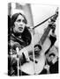 Protest Folk Singer Joan Baez Performing in 1965-null-Stretched Canvas
