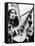 Protest Folk Singer Joan Baez Performing in 1965-null-Framed Stretched Canvas