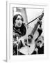 Protest Folk Singer Joan Baez Performing in 1965-null-Framed Photo