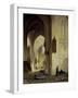 Protestant Church Interior-Bartholomeus Johannes van Hove-Framed Art Print