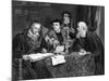 Protestant Theologians Working on Luther's Translation of the Bible, C1530S-null-Mounted Giclee Print