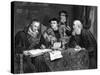 Protestant Theologians Working on Luther's Translation of the Bible, C1530S-null-Stretched Canvas