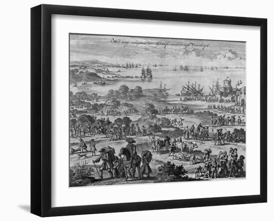 Protestants Leaving France-Jan Luyken-Framed Giclee Print