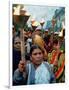 Protesters March in New Delhi's Red Light District-null-Framed Photographic Print