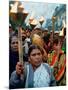 Protesters March in New Delhi's Red Light District-null-Mounted Photographic Print