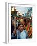 Protesters March in New Delhi's Red Light District-null-Framed Photographic Print