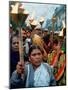 Protesters March in New Delhi's Red Light District-null-Mounted Photographic Print