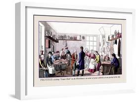 Proteus Visiting Comic Dick in the Workhouse-Pierce Egan-Framed Art Print