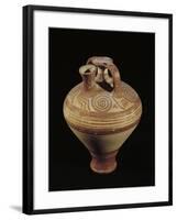 Protocorinthian Vase, Red Figure Pottery with Geometric Decoration from Cumae, Campania, Italy-null-Framed Giclee Print