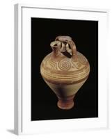Protocorinthian Vase, Red Figure Pottery with Geometric Decoration from Cumae, Campania, Italy-null-Framed Giclee Print