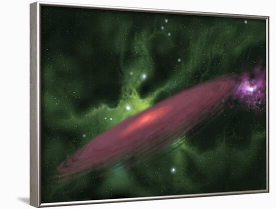 Protostellar Disk-Stocktrek Images-Framed Photographic Print