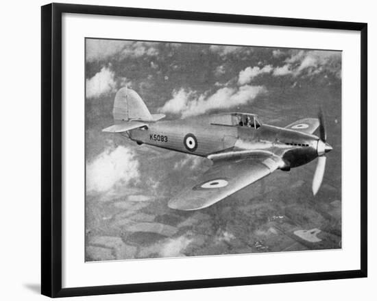 Prototype Hawker Hurricane Being Test Flown by Flight Lieutenant Pws Bulman, C1935-null-Framed Giclee Print