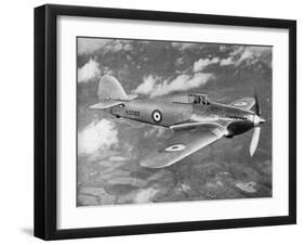 Prototype Hawker Hurricane Being Test Flown by Flight Lieutenant Pws Bulman, C1935-null-Framed Giclee Print