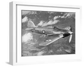 Prototype Hawker Hurricane Being Test Flown by Flight Lieutenant Pws Bulman, C1935-null-Framed Giclee Print